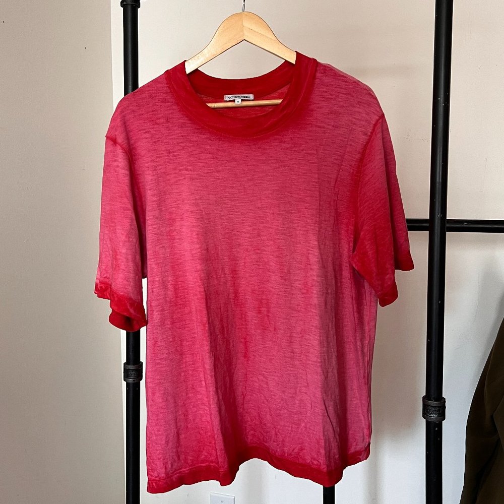 Red-pink faded tshirt